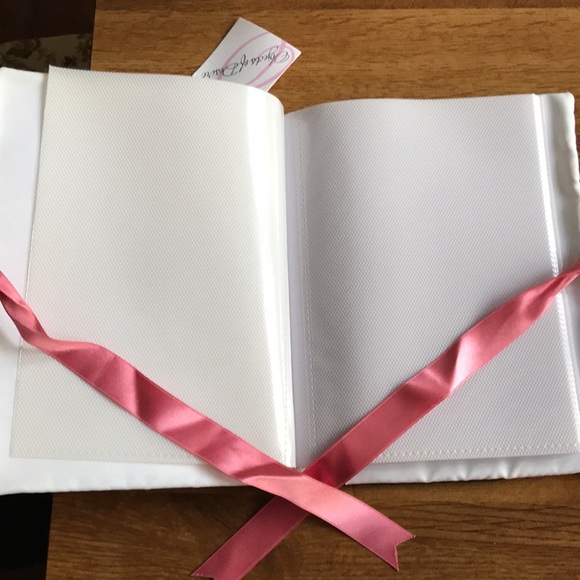 Photo Album Brown with Tan Polka Dots Pink Tie up Ribbon - Picture 4 of 4